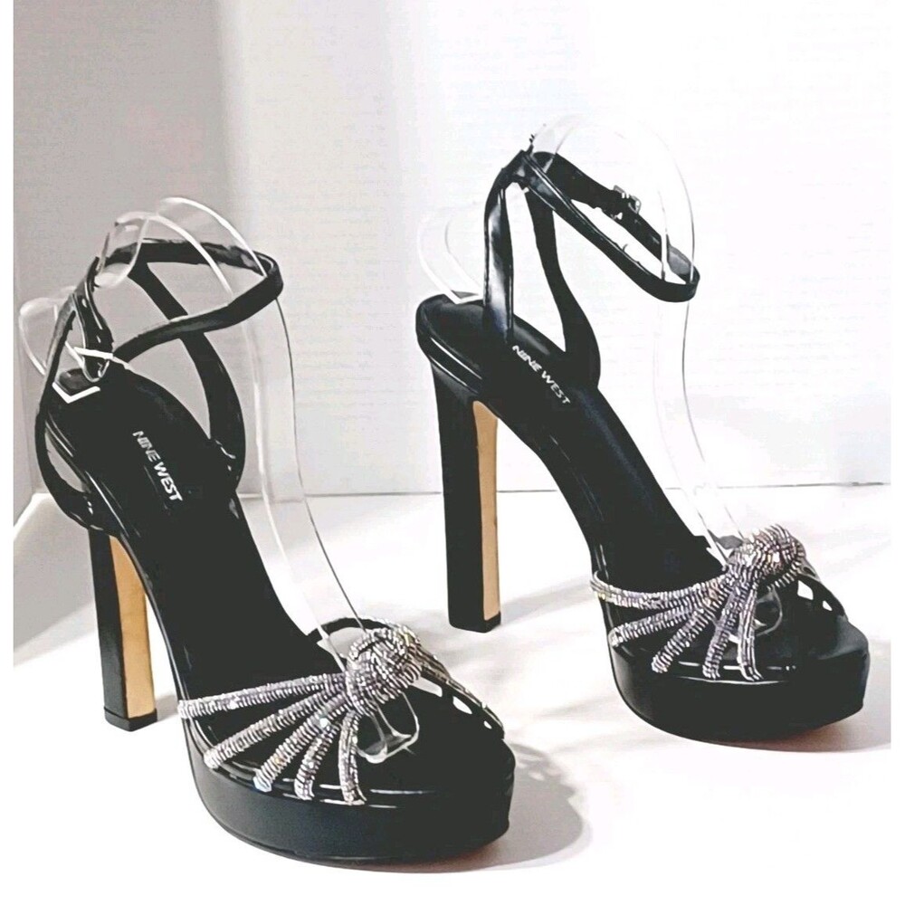 Nine West Wowzz Platform Glam Special Occasion Heels Womens Size 8.5